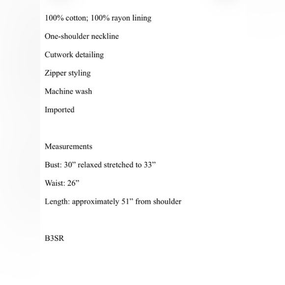 ANTHROPOLOGIE One-Shoulder Cutwork Dress Sz XXS Blue Floral Appliqué STUNNING - Picture 13 of 13